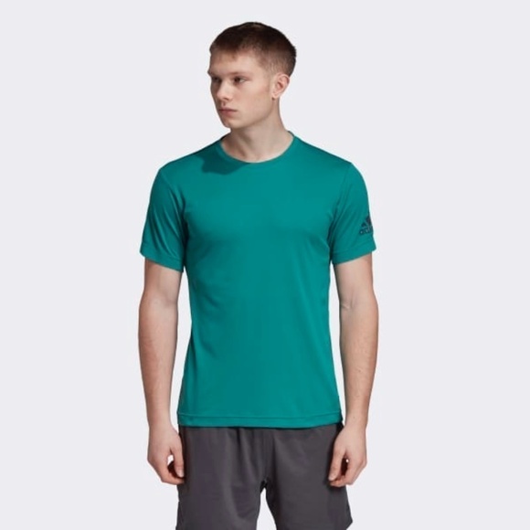 New Adidas Mens Freelift Climachill Tee Aqua Green - Picture 1 of 16